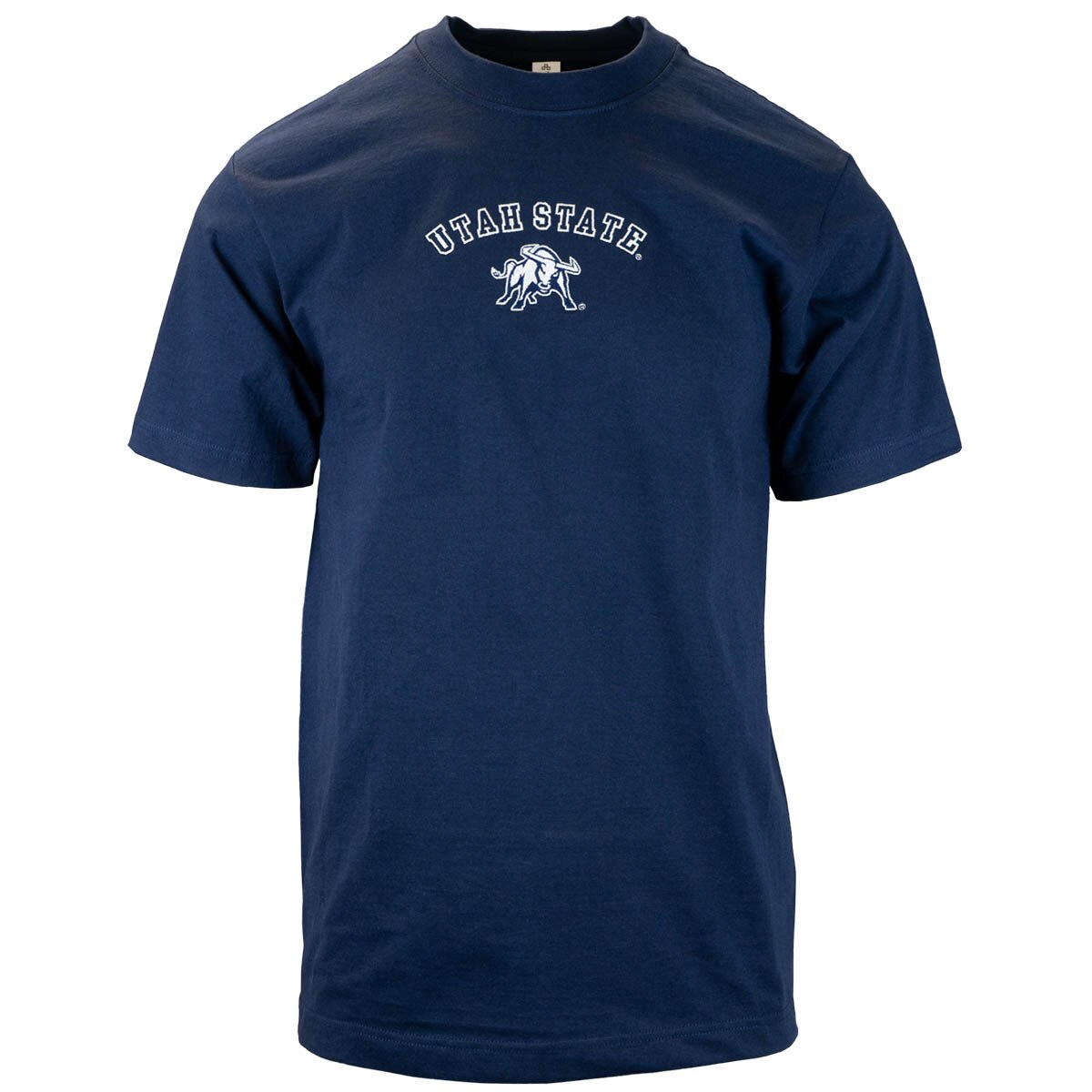 Utah State Aggie Bull Embroidered Unisex T-Shirt Navy